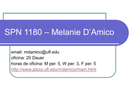 SPN 1115 – Melanie D`Amico