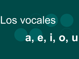 Los vocales - Broughton Spanish