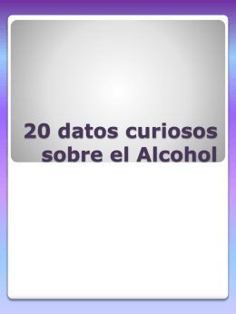 20 datos curiosos sobre el Alcohol