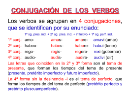 6. Conjugaciones de los verbos