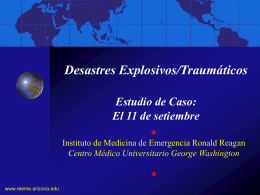 Desastres explosivos/traumáticos