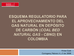 esquema regulatorio para el aprovechamiento del gas
