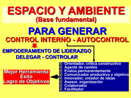 ESPACIO Y AMBIENTE (Base fundamental)