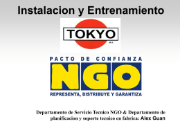 Directivas de Instalacion general de AA Tokyo