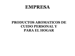 PRODUCTOS AROMATICOS DE CUIDO