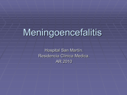 Meningoencefalitis - Blog de la Residencia de Clínica
