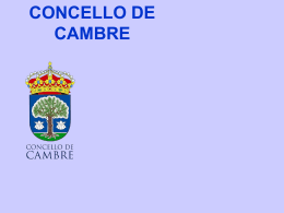 CAMBRE MUNICIPALITY - Deputación da Coruña