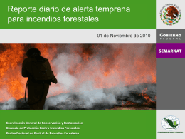 PowerPoint Template - Sistema de información sobre incendios