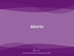 aborto - Equidad de Género