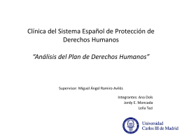 Clínica del Sistema Español de Protección de Derechos Humanos