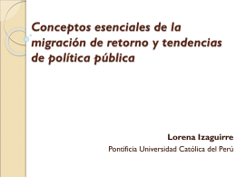 Conceptos esenciales de la migración de retorno y tendencias de