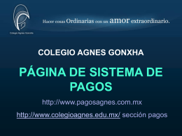 formato de pago - Colegio Agnes Gonxha