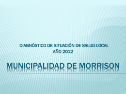 Año 2012 - Municipalidad de Morrison