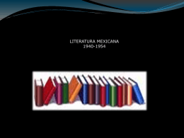 LITERATURA MEXICANA 1940-1954 - Sociología del México Actual