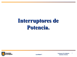 interruptores - Universidad de Concepción