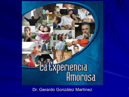 LA EXPERIENCIA AMOROSA - Seminario de Antropología