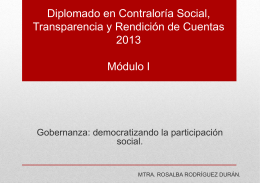 Módulo 1 - Democratizando la Participación Social