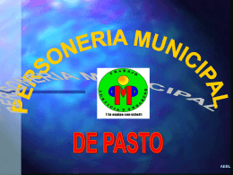 PERSONERIA MUNICIPAL DE PASTO