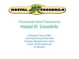 PRESENTACION HOTEL EL COCODRILO