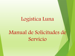 Diapositiva 1 - Logistica Luna