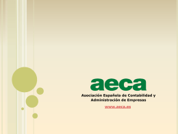 PPT - Aeca - Asociación Española de Contabilidad y Administración