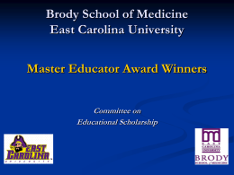 BSOM Master Educator Award Winners