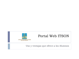 Portal Web ITSON