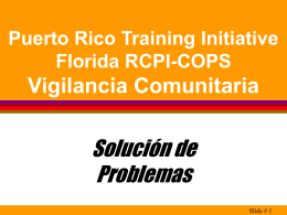Solución de Problemas - Florida Regional Community Policing