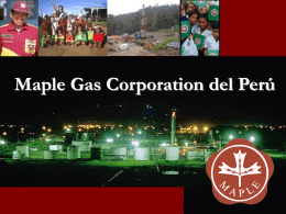 Maple Gas Corporation - Ministerio de Energía y Minas