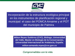 Milton Reyes Gutiérrez (CVC), Biólogo, Universidad del Valle