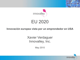 Europa 2020 e innovación. Presentación de Xavier Verdaguer