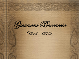 Boccaccio y el Decamerón