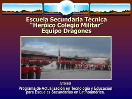 Escuela Secundaria Técnica “Heróico Colegio Militar” Equipo