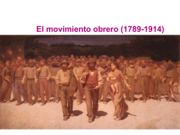 1.- El movimiento obrero