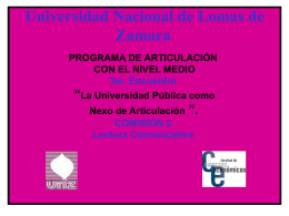 Comision 2 PRESENTACION - Universidad Nacional de Lomas de