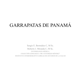 GARRAPATAS DE PANAMÁ - Instituto Conmemorativo Gorgas de