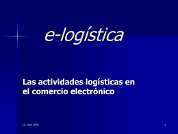 e-logística - Capacitarte UBA