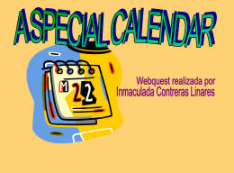 A special calendar