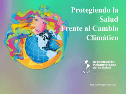 Protegiendo la Salud Frente al Cambio Climático