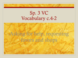 Sp. 3 VC Vocabulary c.4-1