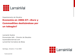 USD / Euro - Larrain Vial