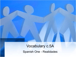 Vocabulary c.5A