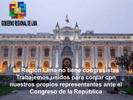 Diapositiva 1 - Gobierno Regional de Lima