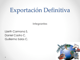 EXPORTACION DEFINITIVA iiii. ppt - Procedimientos-Aduaneros-II