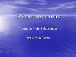 El Experimento Darcy