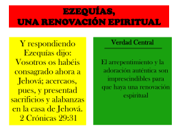 EZEQUÍAS, una renovación Espiritual