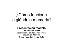 Presentación modelo Dra. Verónica Valdés Departamento