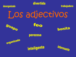 Los adjectivos