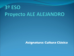 3º ESO Proyecto ALE ALEJANDRO