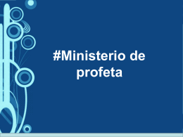 2. #Ministerio de profeta